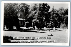 c1940's Mon Desir Dining Inn & Leopard Room Central Point OR RPPC Photo Postcard