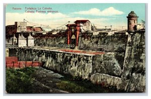 Cabana Fortress Havana Cuba UNP DB Postcard B19