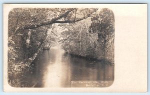 RPPC  BRIDGETON, New Jersey NJ ~ RACEWAY at CITY PARK ca 1900s UDB Postcard