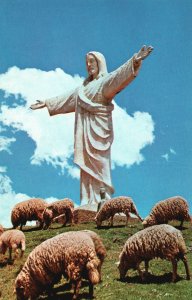 Vintage Postcard Cristo Redentor Del Cusco Christ Of Cusco Peru