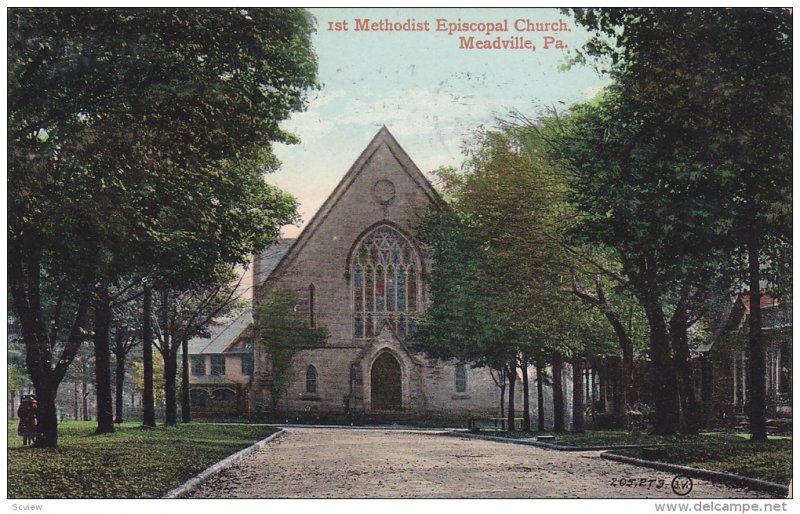 1st Methodist Episcopal Church, Meadville, Pennsylvania, PU-1911