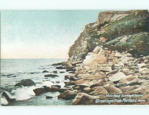 Unused Pre-1907 WHITE HEAD AT CUSHING'S ISLAND Portland Maine ME n5211@