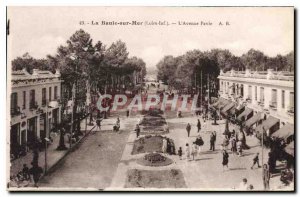 Old Postcard La Baule Sea Loire Inf Avenue Pavia
