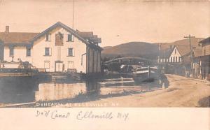 Real Photo Ellenville, New York, USA D & H Canal Unused, Undivided back Era (...