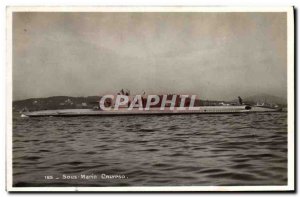 Old Postcard Boat War Submarine Calypso