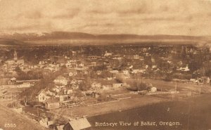 USA Birds Eye View of Baker Oregon Vintage Postcard 07.11