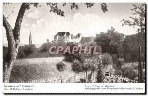 Old Postcard Landshut MIT Trausnitz