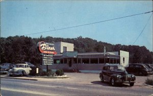 Park College Diner College Park  MD Vintage Cars SCARCE Late 40s Postcard