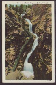 Seven Falls,Cheyenne Canon,CO Postcard 