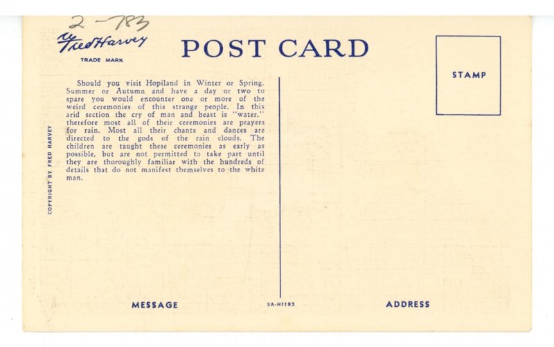 A Hopi Boy in Arizona