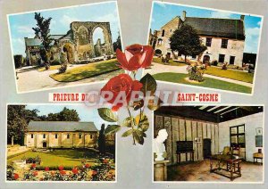 Modern Postcard the near Rich Tours (Indre et Loire) Priory of Saint Cosme