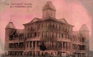 The Orphans' Home, Wittenberg, Wisconsin Shawano County 1910 Antique Postcard