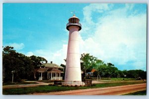 1960 Biloxi Mississippi MS Postcard Historic Old Lighthouse One Oldest Unposted