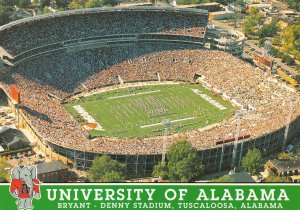 Tuscaloosa, AL~ BRYANT-DENNY STADIUM University Of Alabama 4X6 Oversize Postcard 