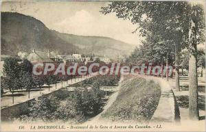 Old Postcard La Bourboule Station Boulevard and Avenue of the Cascades