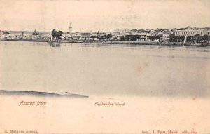 Asssuan Egypt Africa View from Elephantine Island Vintage Postcard AA46901