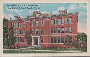 Postcard Mississippi State College for Women Science Hall Columbus MS