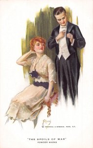 Love Romance Couple Elegant Couple Posing Nikolaki Art postcard C327