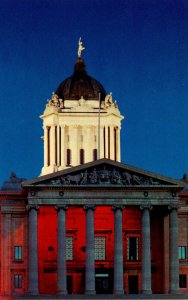 Canada Winnipeg Manitoba Parliament Buildings Night View