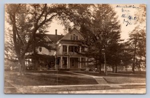 J90/ Marshalltown Iowa RPPC Postcard c1910 Home Residence Mansion  159