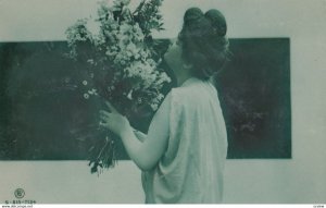 RP; Woman Holding Flowers , 00-10s