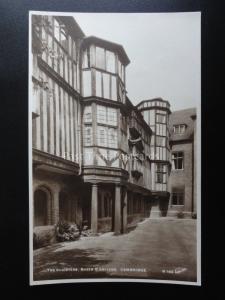 Cambridge QUEEN'S COLLEGE The Cloisters c1920's RP PC by Scott H143