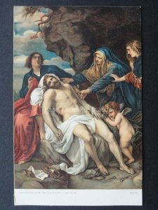 LAMENTATION AFTER CRUCIFIXION Artist Van Dyke c1909 Postcard by Misch & Co.1089