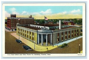 c1920s US Post Office and Ohio Power Co. Building Canton Ohio OH Postcard
