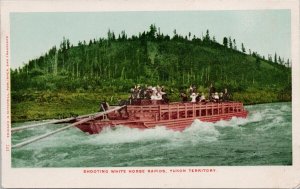 Shooting Whitehorse Rapids Yukon YT Boat Edward Mitchell Postcard H41