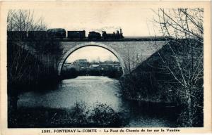 CPA FONTENAY-le-COMTE - Le Pont du Chemin de fer suir la Vendée (167559)