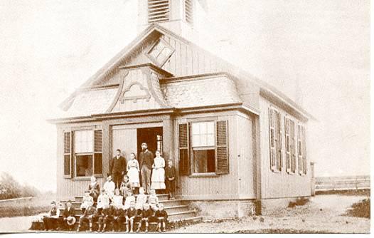 NY - Long Island, Herricks. Herricks School Circa 1898 (Repro)