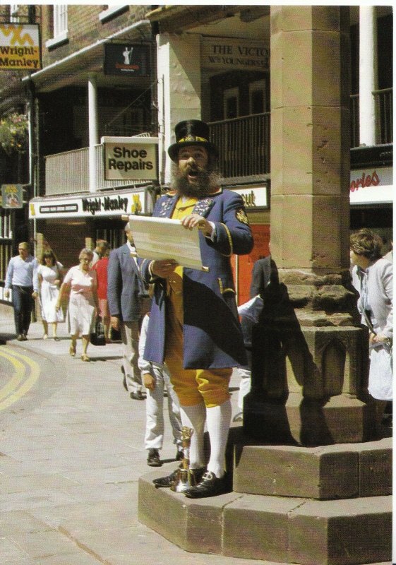 Cheshire Postcard - Chester - The Town Crier - Ref AB2995