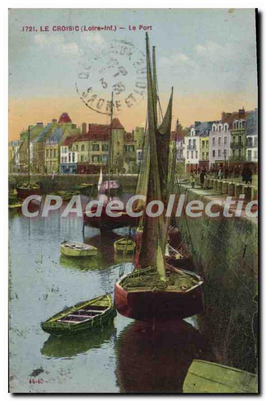 Postcard Old Croisic Port