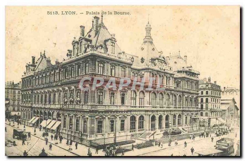 Old Postcard Lyon Stock Exchange Palace