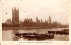 BR80041 houses of parliament from river thames london real photo   uk