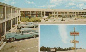 Salinas CA Hyatt House Hotels 1960s Cars Multi View Exterior postcard H157 