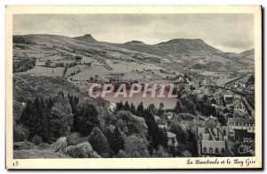 Old Postcard La Bourboule and Puy Gris