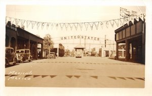 F55/ Mexicali Mexico Foreign RPPC Postcard c40s U.S. Border Gate