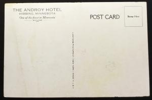 Postcard Unused The Androy Hotel Hibbing MN LB