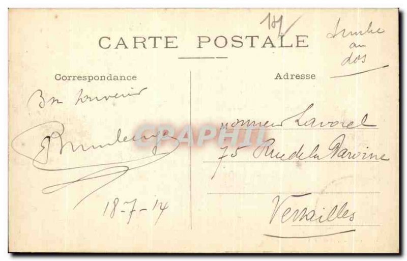 Old Postcard Saint Aubin sur Mer Effects waves