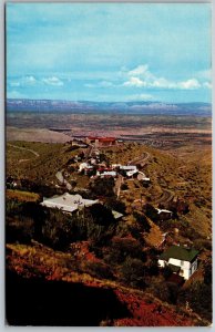 Vtg Arizona AZ Jerome Hog Back High School Red Rock Country 1960s Postcard