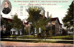 USA The Milburn Residence Buffalo New York Vintage Postcard 09.98