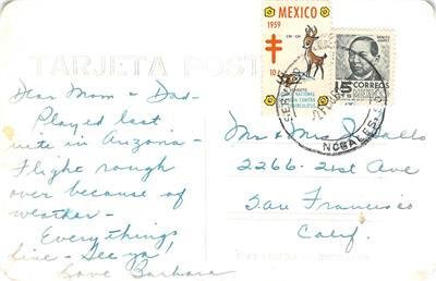 Carte Postale Photo Originale Mexique - Nogales Sonora Vers 1940 - Non Postée - RPPC