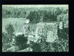 208804 Lithuania TRAKAI ruins of Cape Castle old postcard
