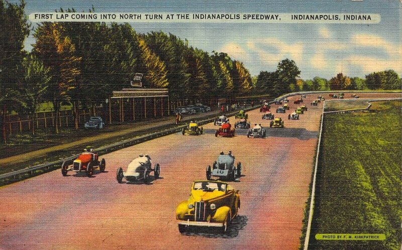 1939 Indianapolis Speedway, Msg, There for the Races, Indy, Indiana,Old Postcard