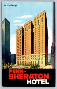 Pittsburgh  Pennsylvania  Penn-Sheraton Hotel   Postcard