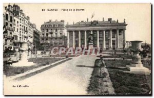 Postcard Old Nantes Place de La Bourse