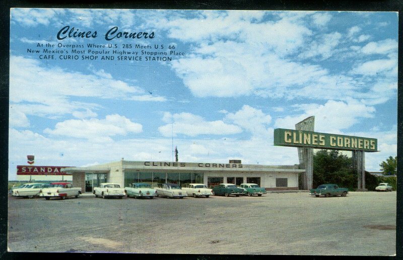 Clines Corners Route 66 New Mexico nm chrome postcard