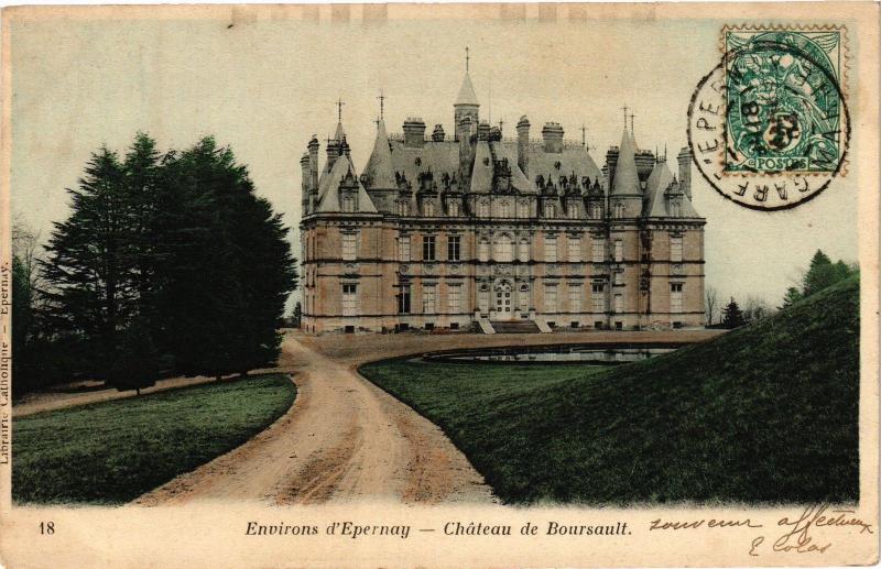 CPA Env. d'ÉPERNAY Chateau de BOURSAULT (126032)