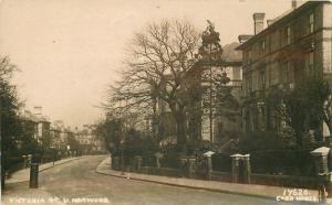c1910 Upper Norwood London UK Victoria Road Postbox Mail RPPC Real Photo
